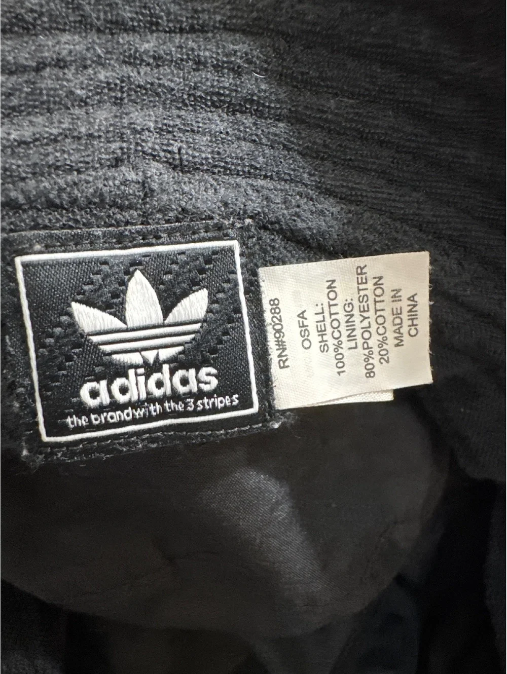 Adidas Black Bucket Hat with Logo